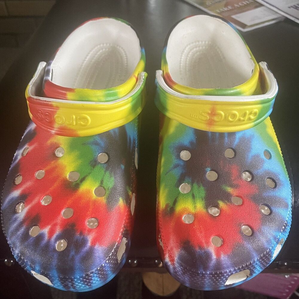 Crocs Classic Clog Tie-dye Women's 9 Men's 7 - Picture 2 of 7